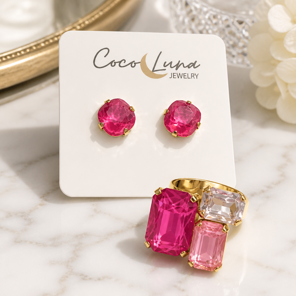 Set-earring and ring