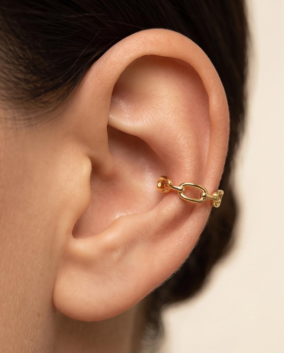Signature Link Ear Cuff