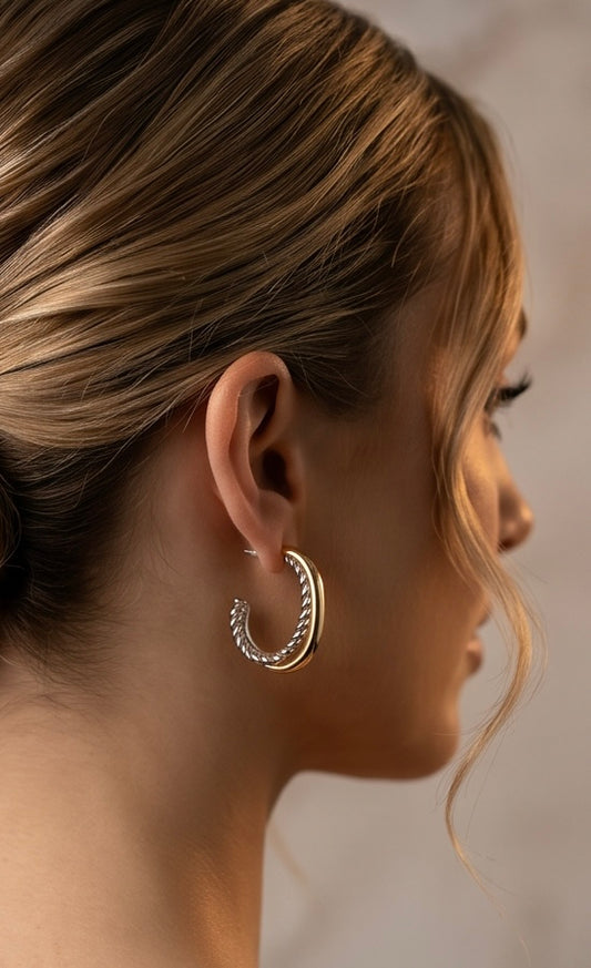 Monaco Twist Hoops