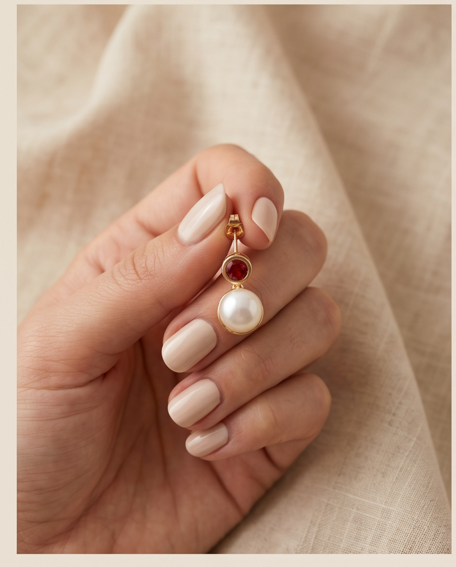 Birthstone Pearl Earrings