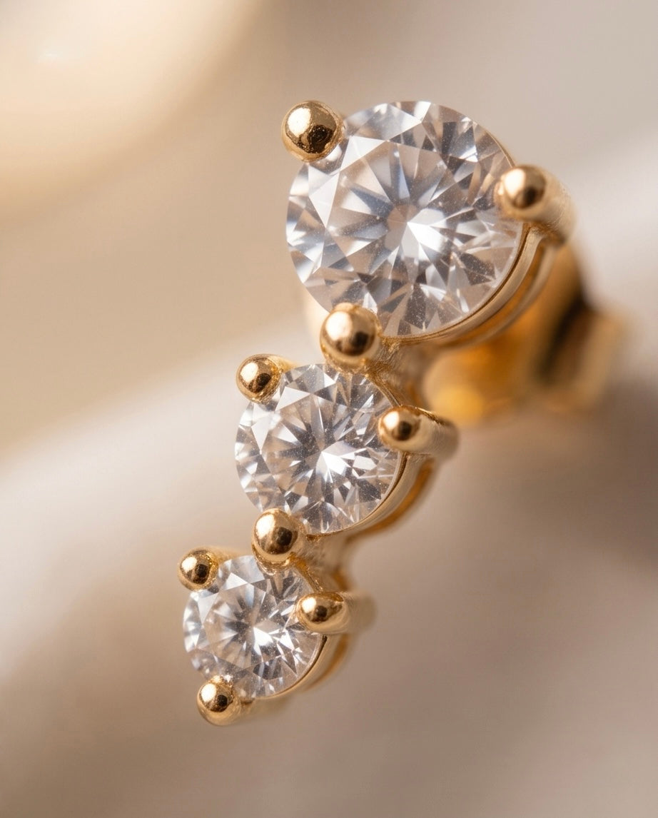 Crystal Drop Studs