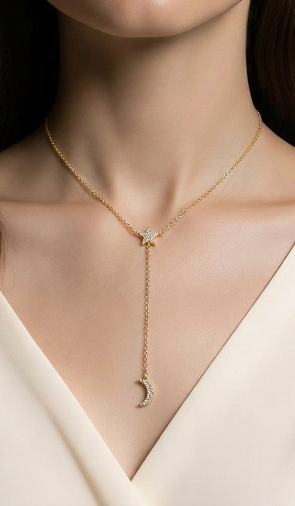 Moonlight Lariat Necklace