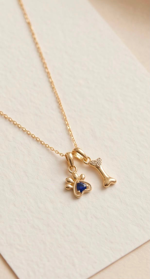 Paw & Bone Necklace
