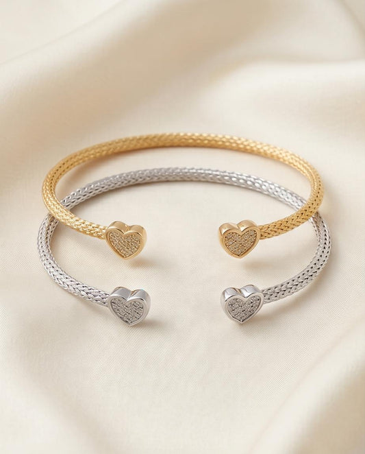 Heartwoven Cuff Bracelet