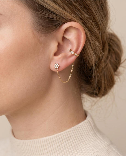 Sparkle Chain Ear Cuff