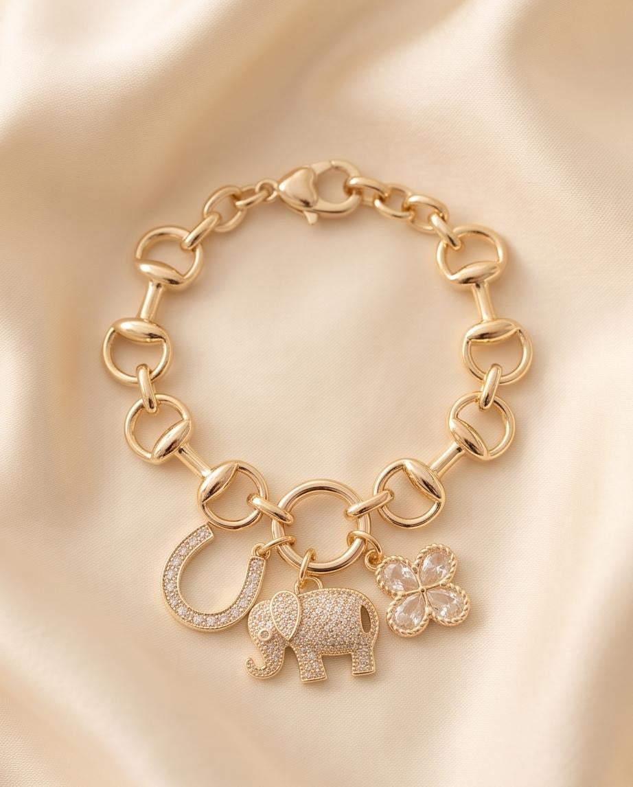 Elephant Charm Bracelet