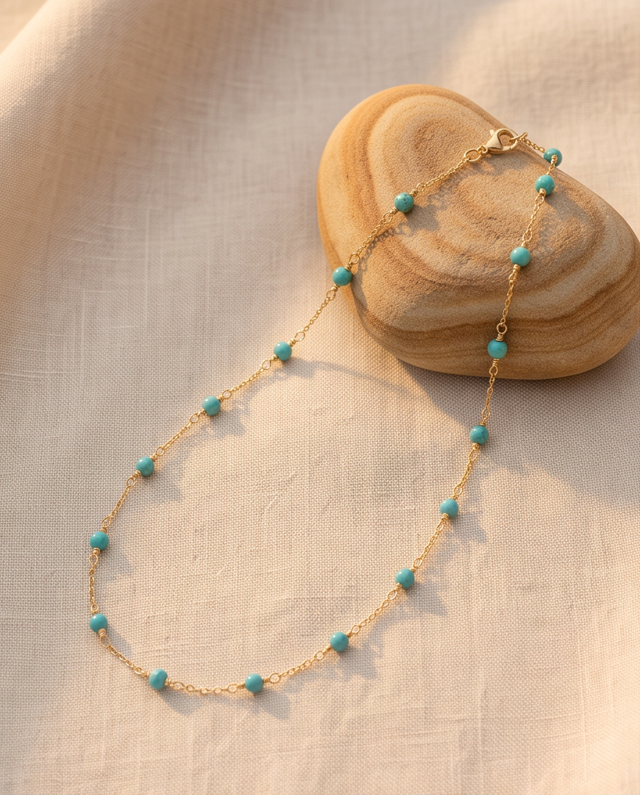 Calista Turquoise Necklace (Chocker)