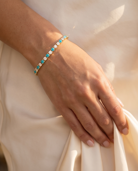 Azure Tennis Bracelet