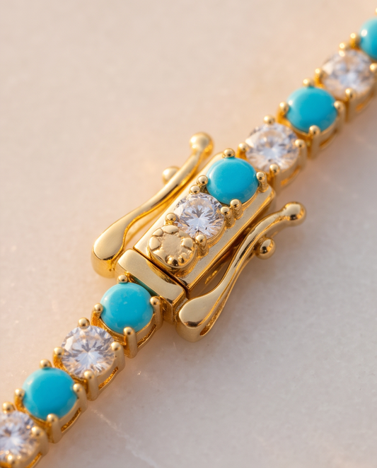Azure Tennis Bracelet