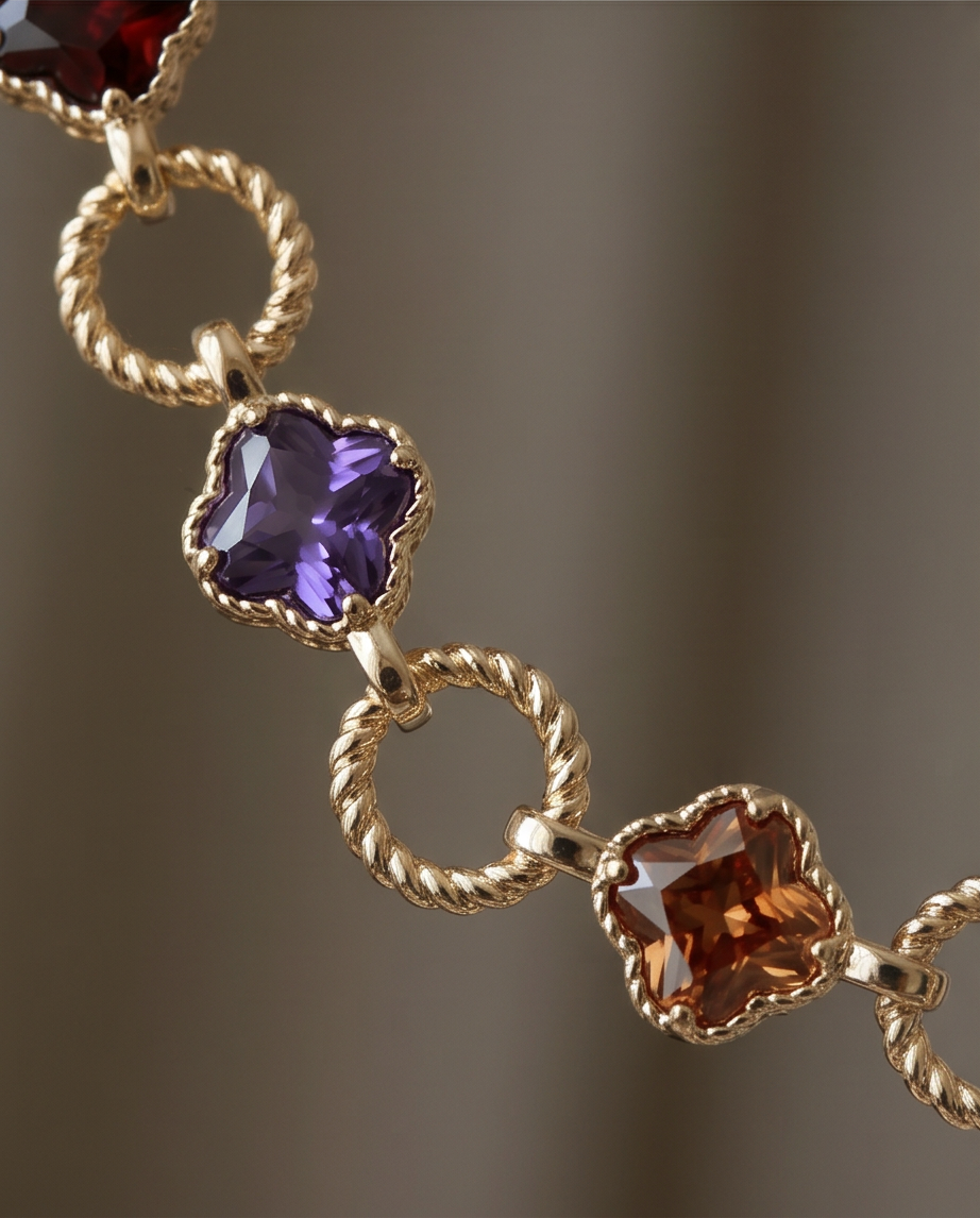 Aurora Clover Necklace