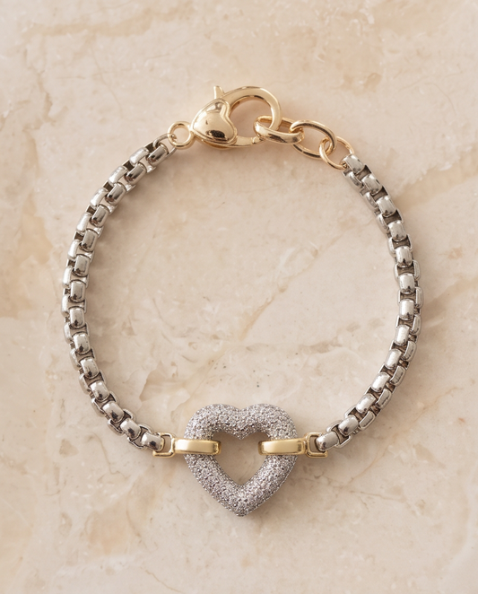 Heart Paved Bracelet
