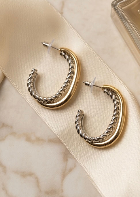 Monaco Twist Hoops