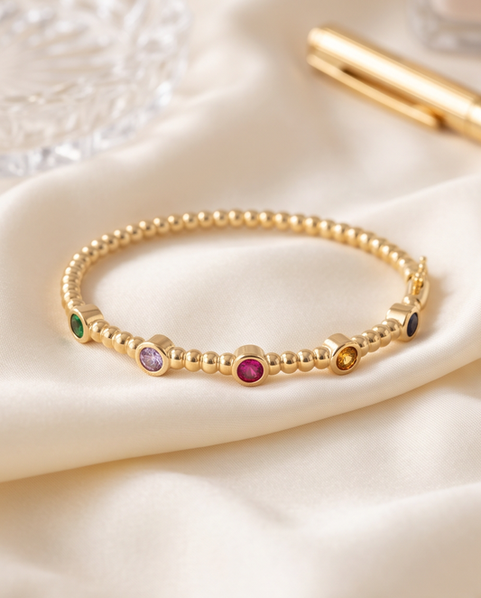 Birthstone Beaded Bracelet