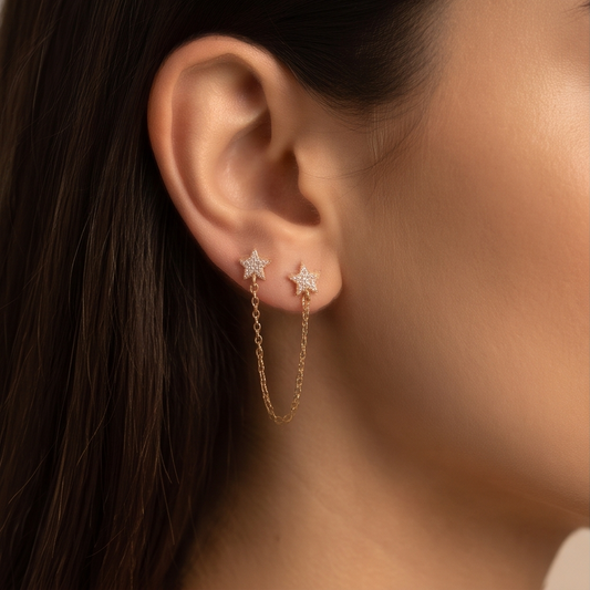 Starlight Chain Earrings