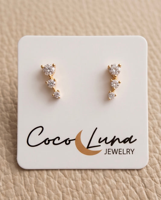 Crystal Drop Studs
