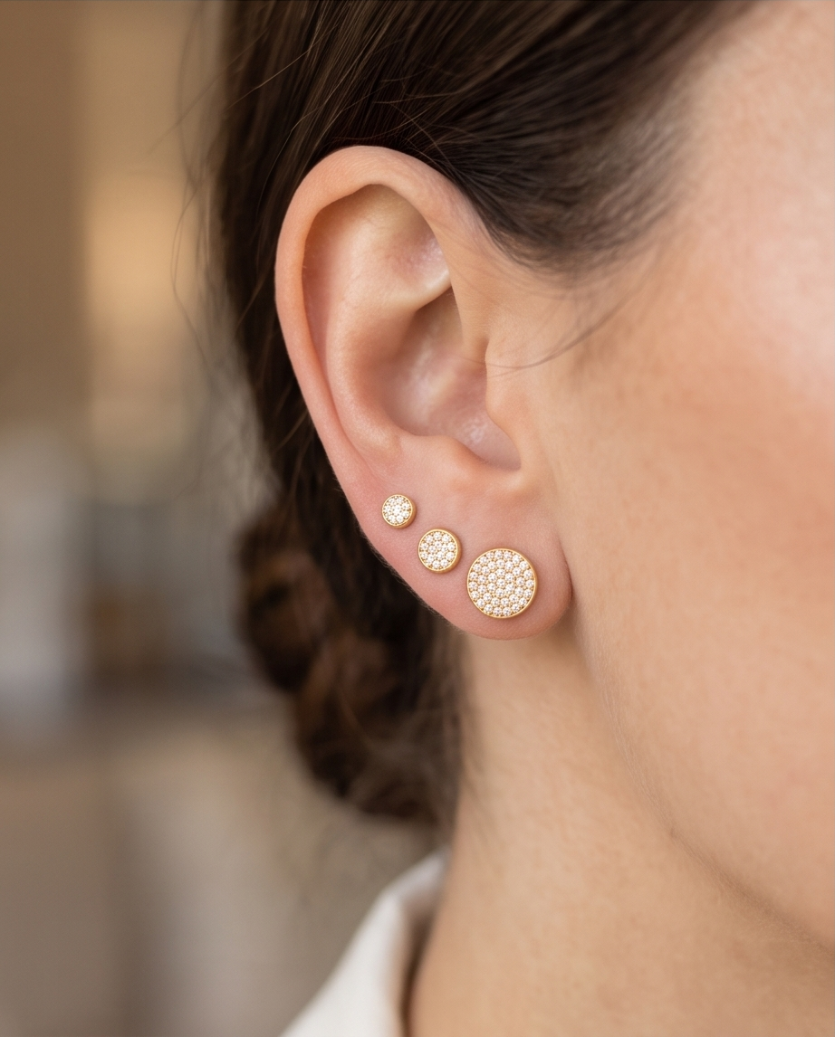 Sparkle Disc Earrings