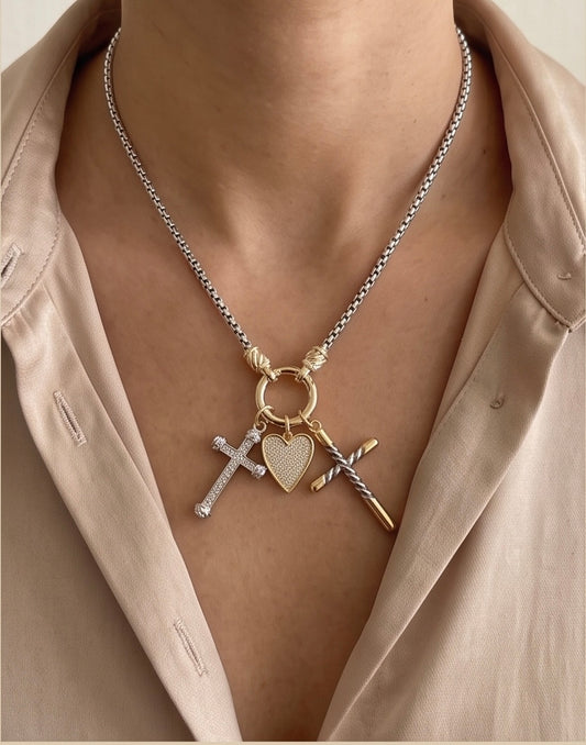 Amour & Crosses Necklace