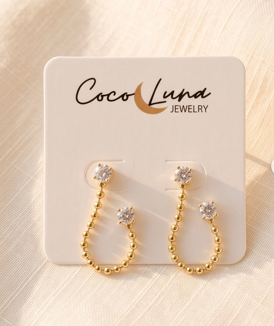 Celeste Double Drop Earrings