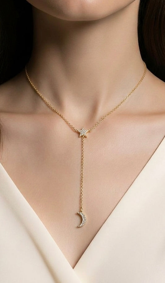 Moonlight Lariat Necklace