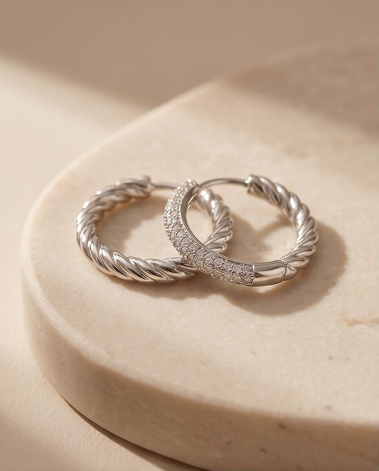 Classic Twist Hoops