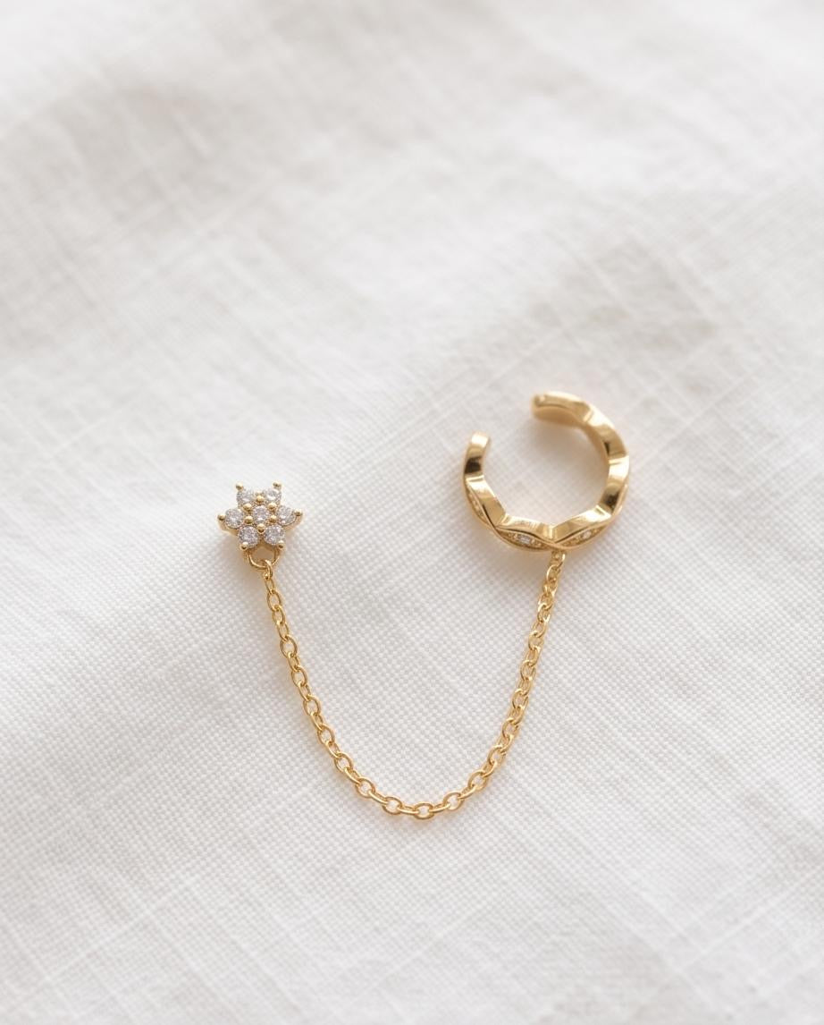 Sparkle Chain Ear Cuff